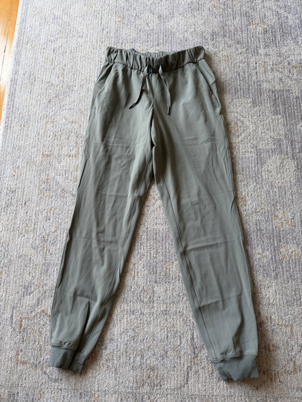 Lululemon Olive Green Jogger Pants - Casual Drawstring Waist